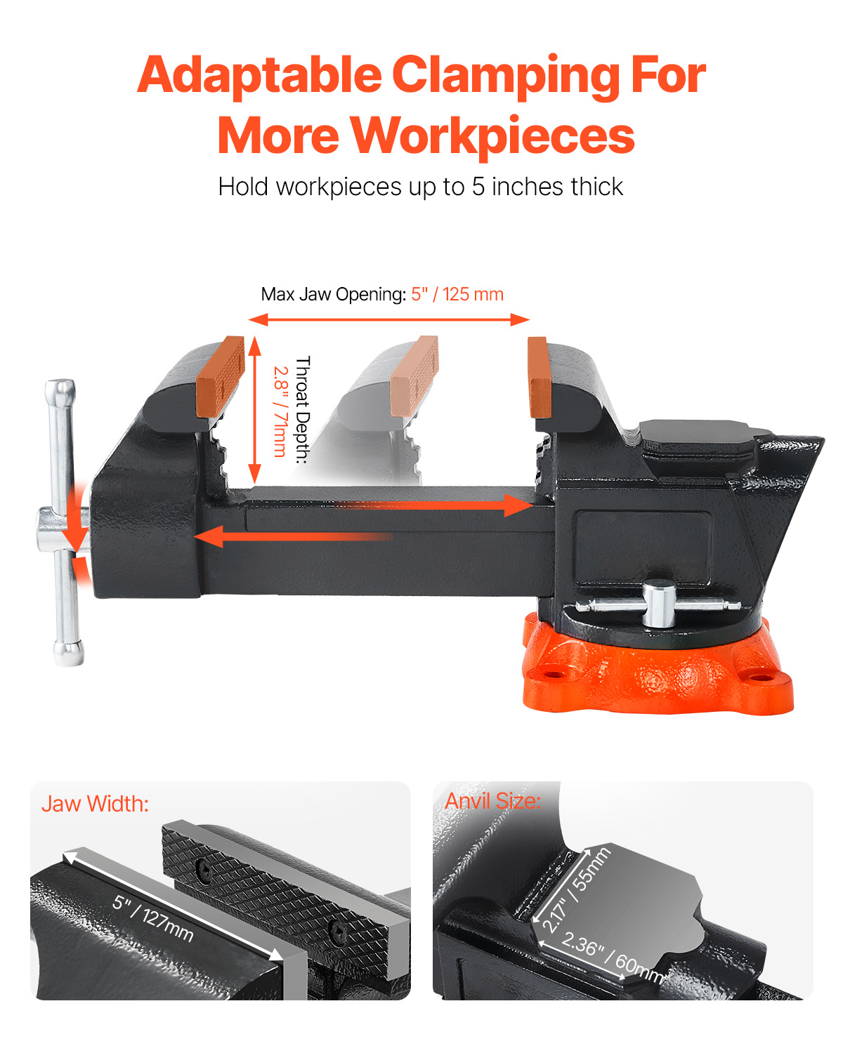 VEVOR Étau Établi Polyvalent L - Workshop Tools Vice avis et prix